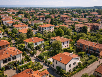 Vista residenziale della Brianza